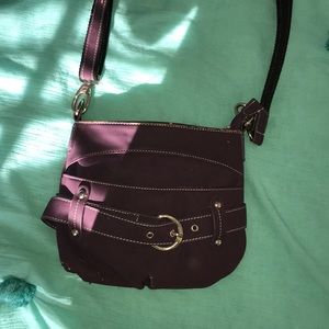 Purple Velvet Cross Body Purse